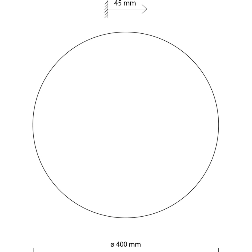 Nástěnné svítidlo LUNA 4xG9/8W/230V pr. 40 cm hnědá