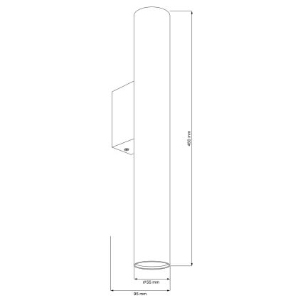 Nástěnné svítidlo LUNGOMARE 2xGU10/10W/230V matný chrom