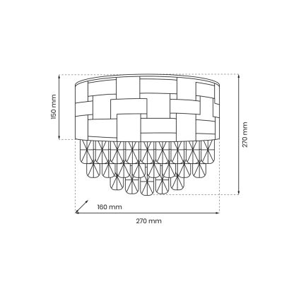 Nástěnné svítidlo LUXURIA 2xE14/40W/230V zlatá