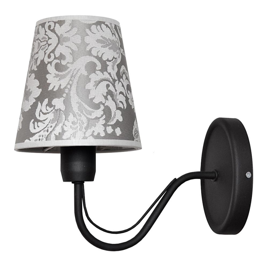 Nástěnné svítidlo MALBO II 1xE27/15W/230V černá