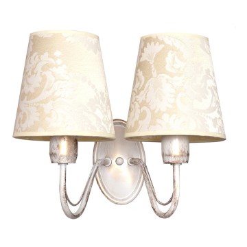 Nástěnné svítidlo MALBO II 2xE27/15W/230V bílá