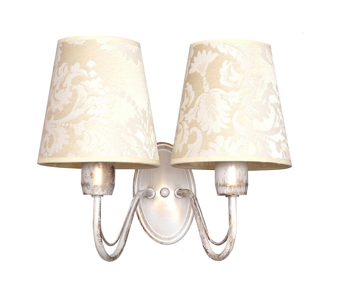 Helam Nástěnné svítidlo MALBO II 2xE27/60W/230V bílá HE0452