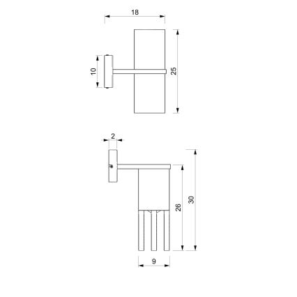 Nástěnné svítidlo MALM 1xE27/60W/230V buk