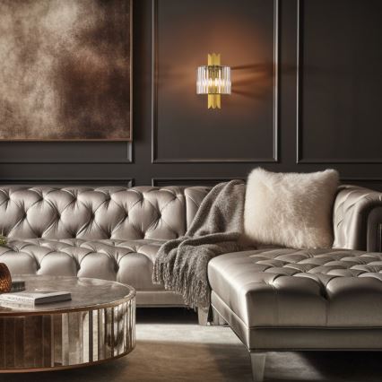 Nástěnné svítidlo MARGOT 2xE14/40W/230V zlatá