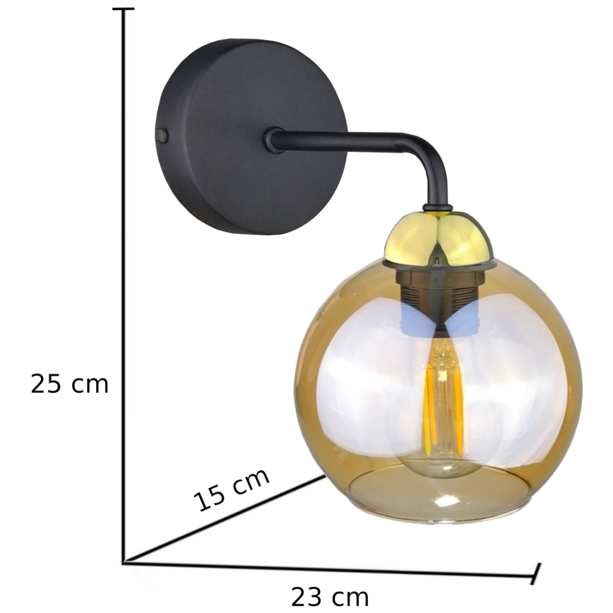Nástěnné svítidlo MELLE GOLD 1xE27/60W/230V