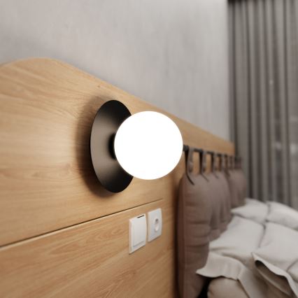 Nástěnné svítidlo MINERVA 1xE14/10W/230V černá