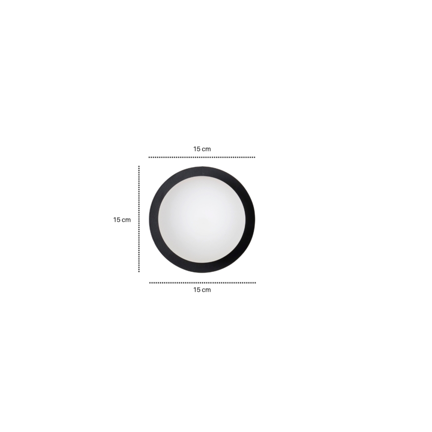 Nástěnné svítidlo MINERVA 1xE14/10W/230V černá