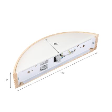 Nástěnné svítidlo NATURAL MODERN 1xE27/15W/230V borovice