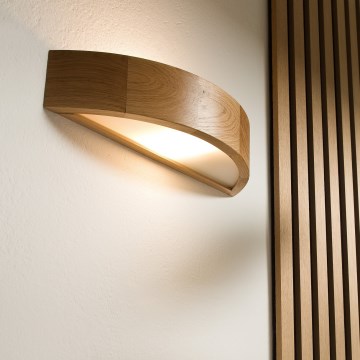 Nástěnné svítidlo OAK 1xE27/60W/230V dub