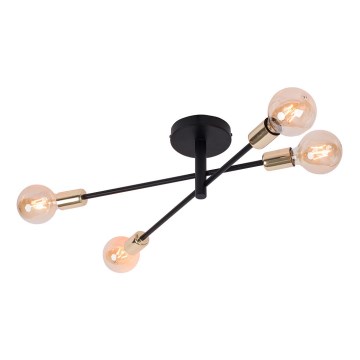 Nástěnné svítidlo ONYX 4xE27/60W/230V černá/zlatá