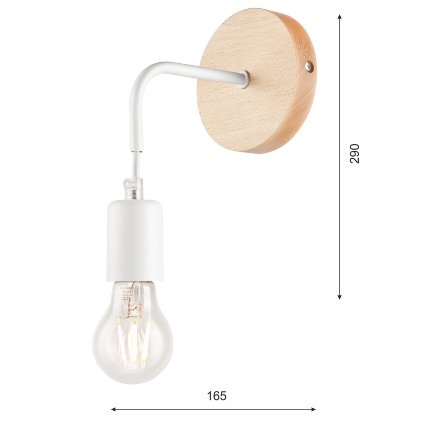 Nástěnné svítidlo ORAZIO 1xE27/60W/230V buk