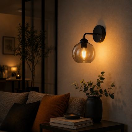 Nástěnné svítidlo OSMO 1xE27/60W/230V černá