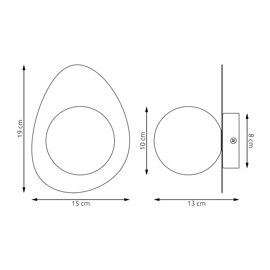 Nástěnné svítidlo OVO 1xG9/8W/230V bílá