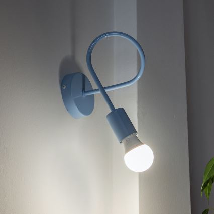 Nástěnné svítidlo OXFORD 1xE27/15W/230V modrá