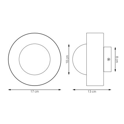 Nástěnné svítidlo OZZY 1xG9/8W/230V béžová
