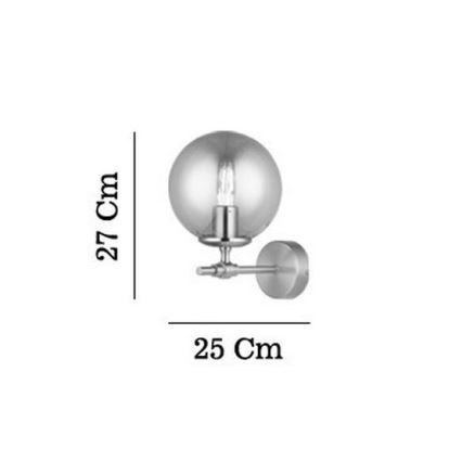 Nástěnné svítidlo POLINO 1xE27/40W/230V zlatá