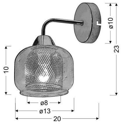 Nástěnné svítidlo RAY 1xE14/40W/230V