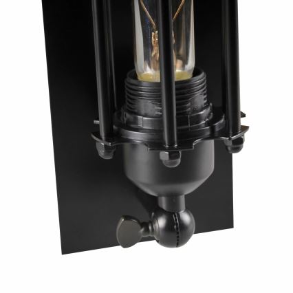 Nástěnné svítidlo RETRO 1xE27/20W/230V černá
