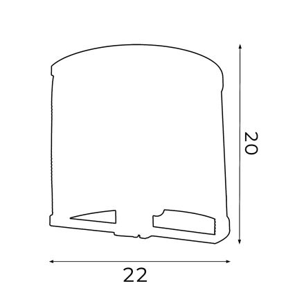 Nástěnné svítidlo RIM 1xE27/60W/230V