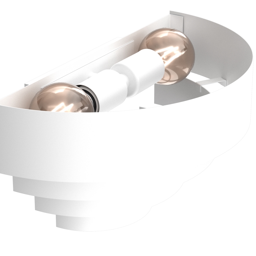 Nástěnné svítidlo RINGS 2xE27/15W/230V bílá