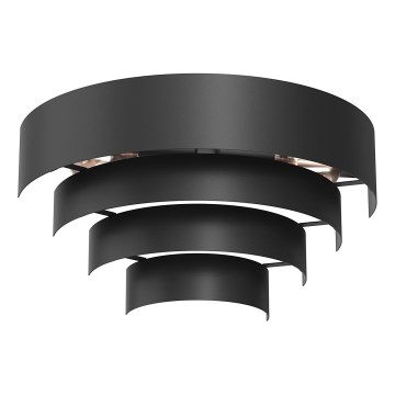 Nástěnné svítidlo RINGS 2xE27/15W/230V černá