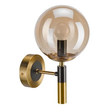 Nástěnné svítidlo ROLLO 1xE14/5W/230V zlatá/kouřová béžová
