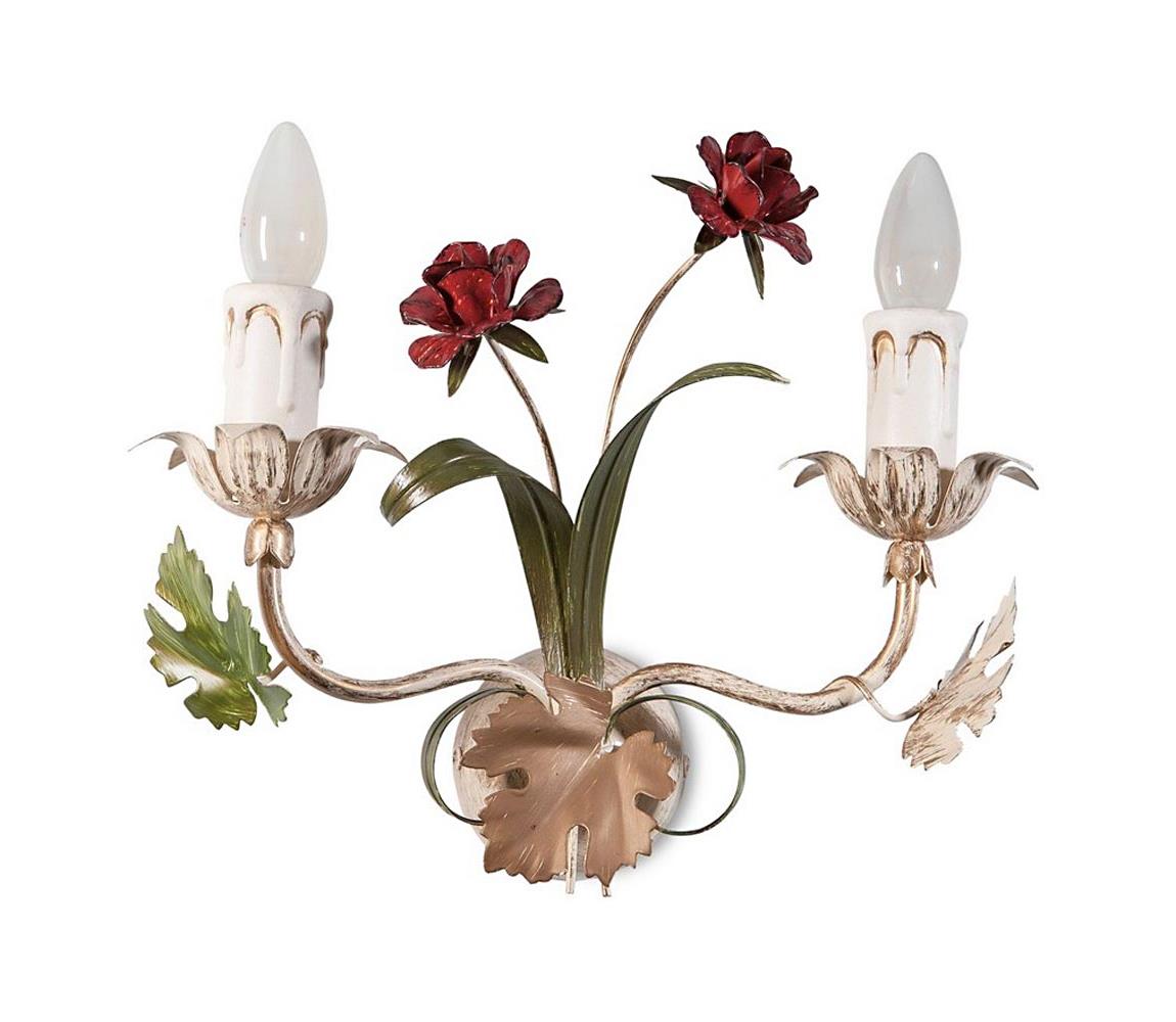 Light4home Nástěnné svítidlo ROSALIA 2xE14/40W/230V LH0365