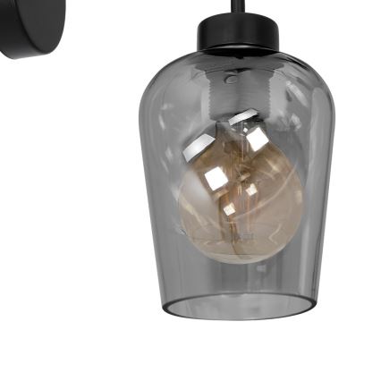 Nástěnné svítidlo SANTIAGO 1xE27/60W/230V černá