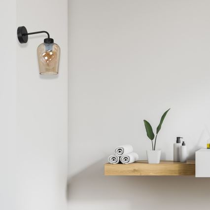Nástěnné svítidlo SANTIAGO 1xE27/60W/230V hnědá