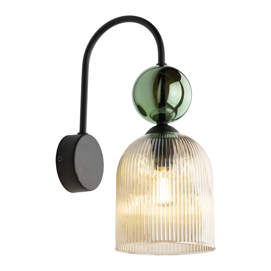Nástěnné svítidlo SOPHIA 1xE14/10W/230V černá/zelená/kouřová béžová