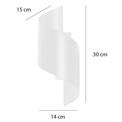 Nástěnné svítidlo SPINER 1xG9/8W/230V bílá