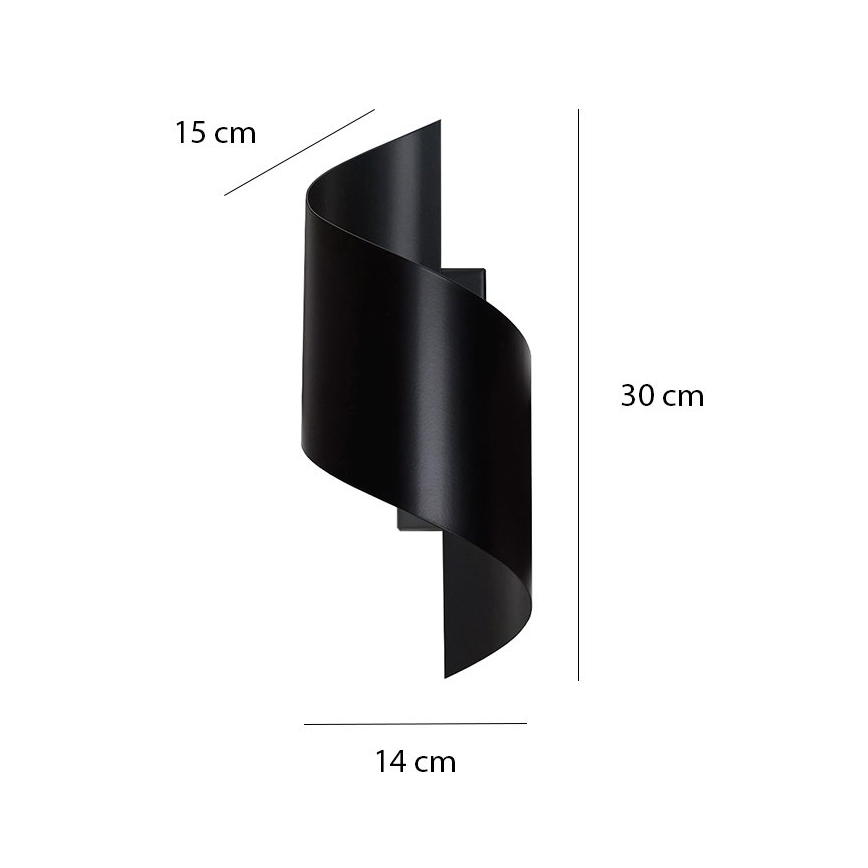 Nástěnné svítidlo SPINER 1xG9/8W/230V černá