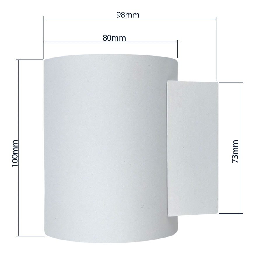 Nástěnné svítidlo SQUALLA TUBA 1xG9/50W/230V bílá/zlatá