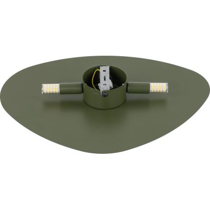 Nástěnné svítidlo STONE 2xG9/8W/230V 30x39 cm zelená