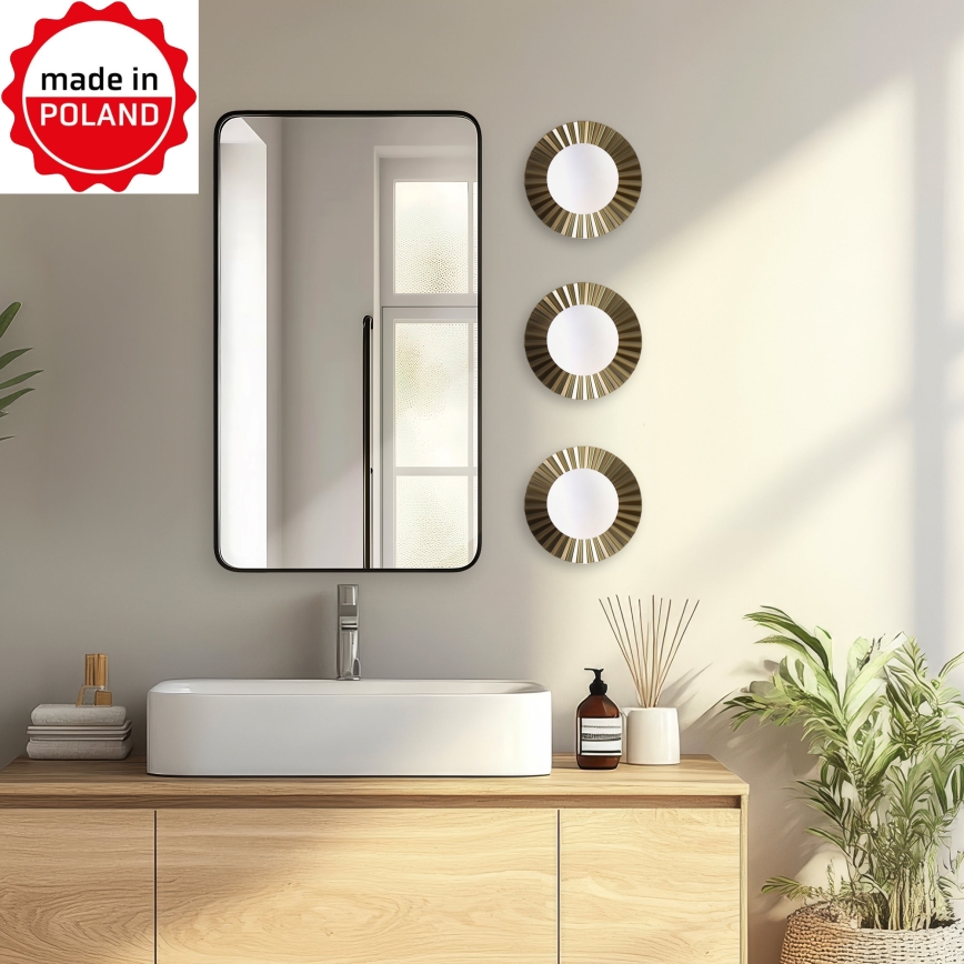 Nástěnné svítidlo SUNPLISS 1xG9/10W/230V pr. 20 cm zlatá/krémová