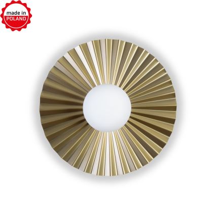 Nástěnné svítidlo SUNPLISS 1xG9/10W/230V pr. 35 cm zlatá/krémová