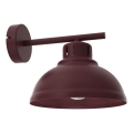 Nástěnné svítidlo SVEN 1xE27/15W/230V burgundy