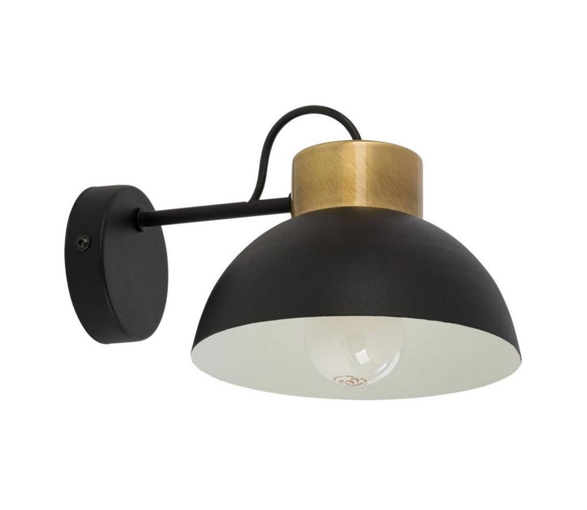 TK Lighting Nástěnné svítidlo TEDI 1xE27/60W/230V černá/mosaz TK3386