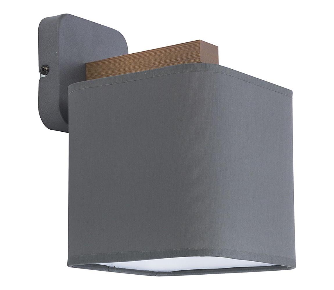TK Lighting Nástěnné svítidlo TORA 1xE27/15W/230V šedá TK4164