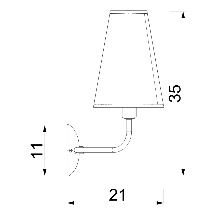 Nástěnné svítidlo TORTOLA 2xE14/15W/230V béžová