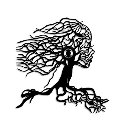 Nástěnné svítidlo TREE WOMAN 1xE27/40W/230V černá