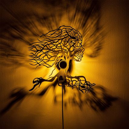 Nástěnné svítidlo TREE WOMAN 1xE27/40W/230V černá