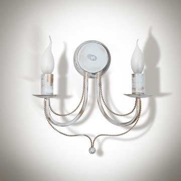 Nástěnné svítidlo VERSA 2xE14/40W/230V bílé 29 cm