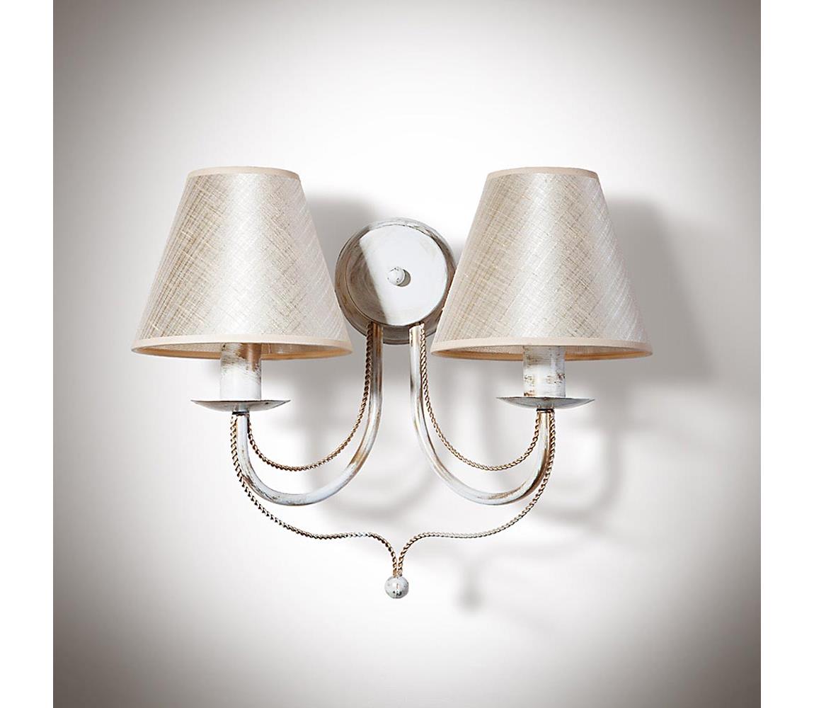 Light4home Nástěnné svítidlo VERSA 2xE14/40W/230V bílé 31 cm LH0198