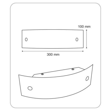 Nástěnné svítidlo VESTA 1xE27/60W/230V