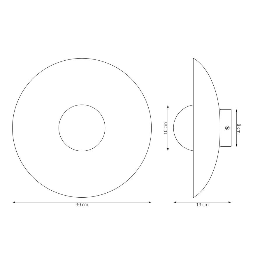 Nástěnné svítidlo VIBEZ 1xG9/8W/230V bílá