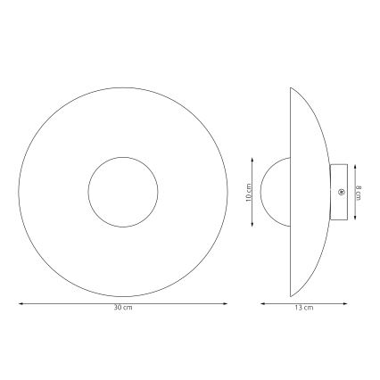 Nástěnné svítidlo VIBEZ 1xG9/8W/230V černá