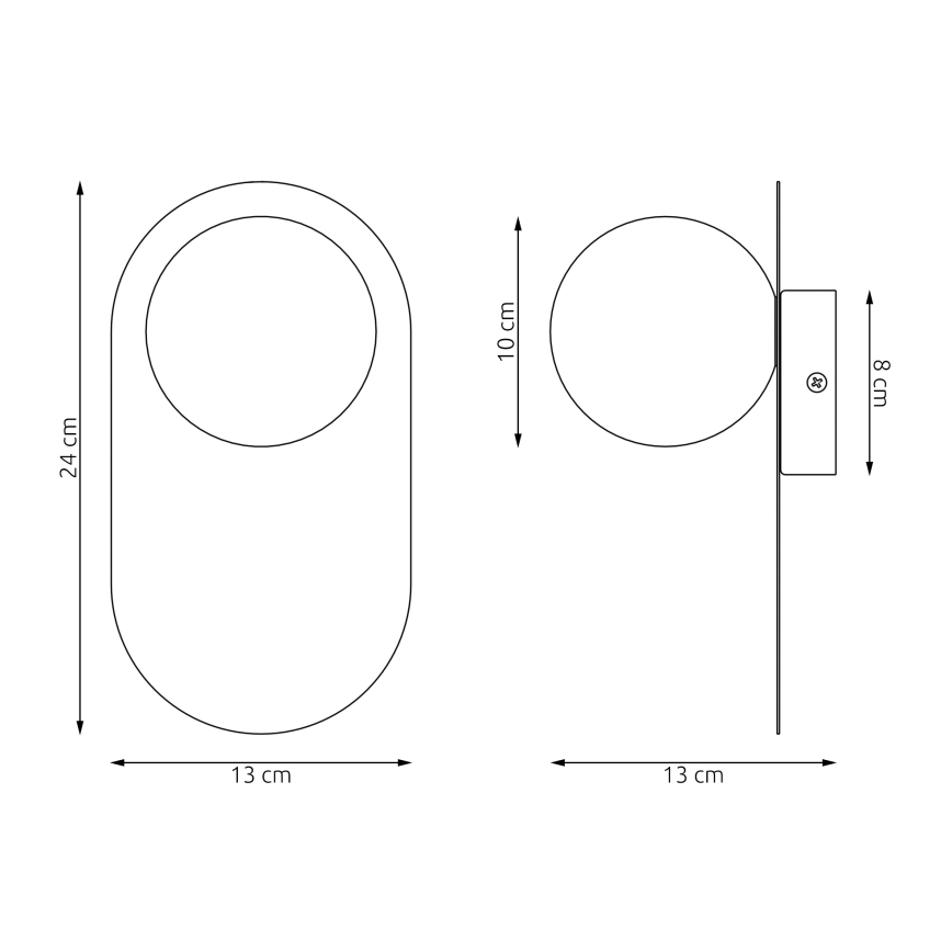 Nástěnné svítidlo VIVA 1xG9/8W/230V bílá