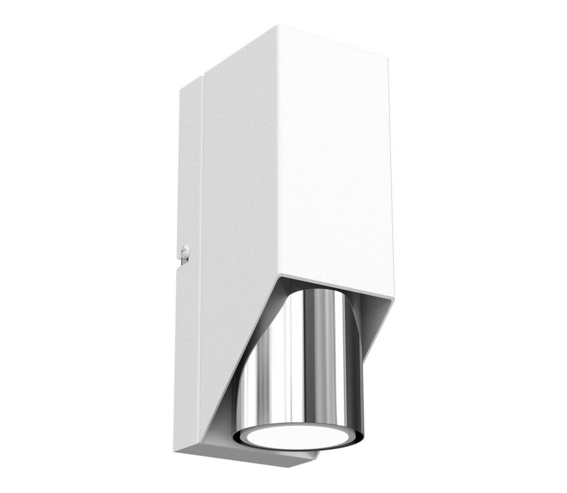 Luminex Nástěnné svítidlo WALL 1xGU10/8W/230V bílá/lesklý chrom LU3105