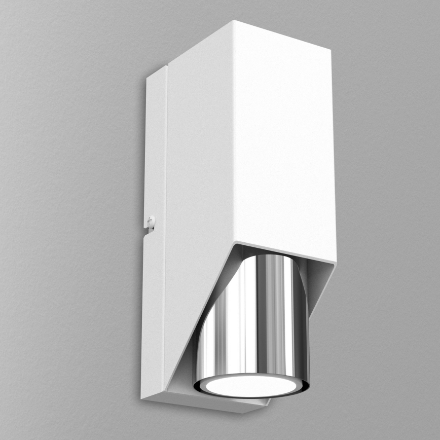 Nástěnné svítidlo WALL 1xGU10/8W/230V bílá/lesklý chrom
